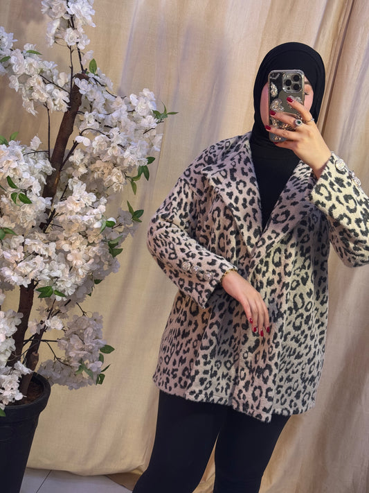 Veste Leopard فاخرة