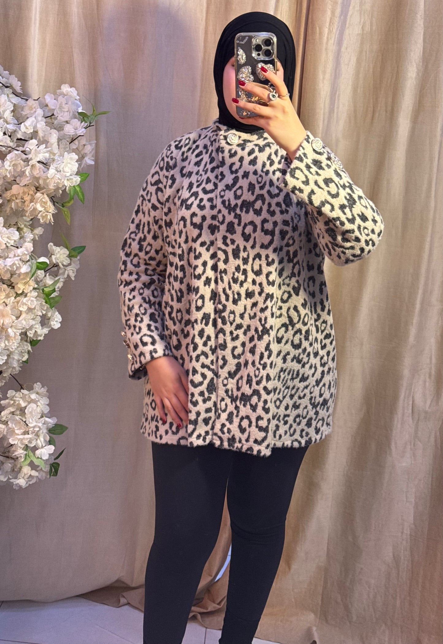 Veste Leopard فاخرة