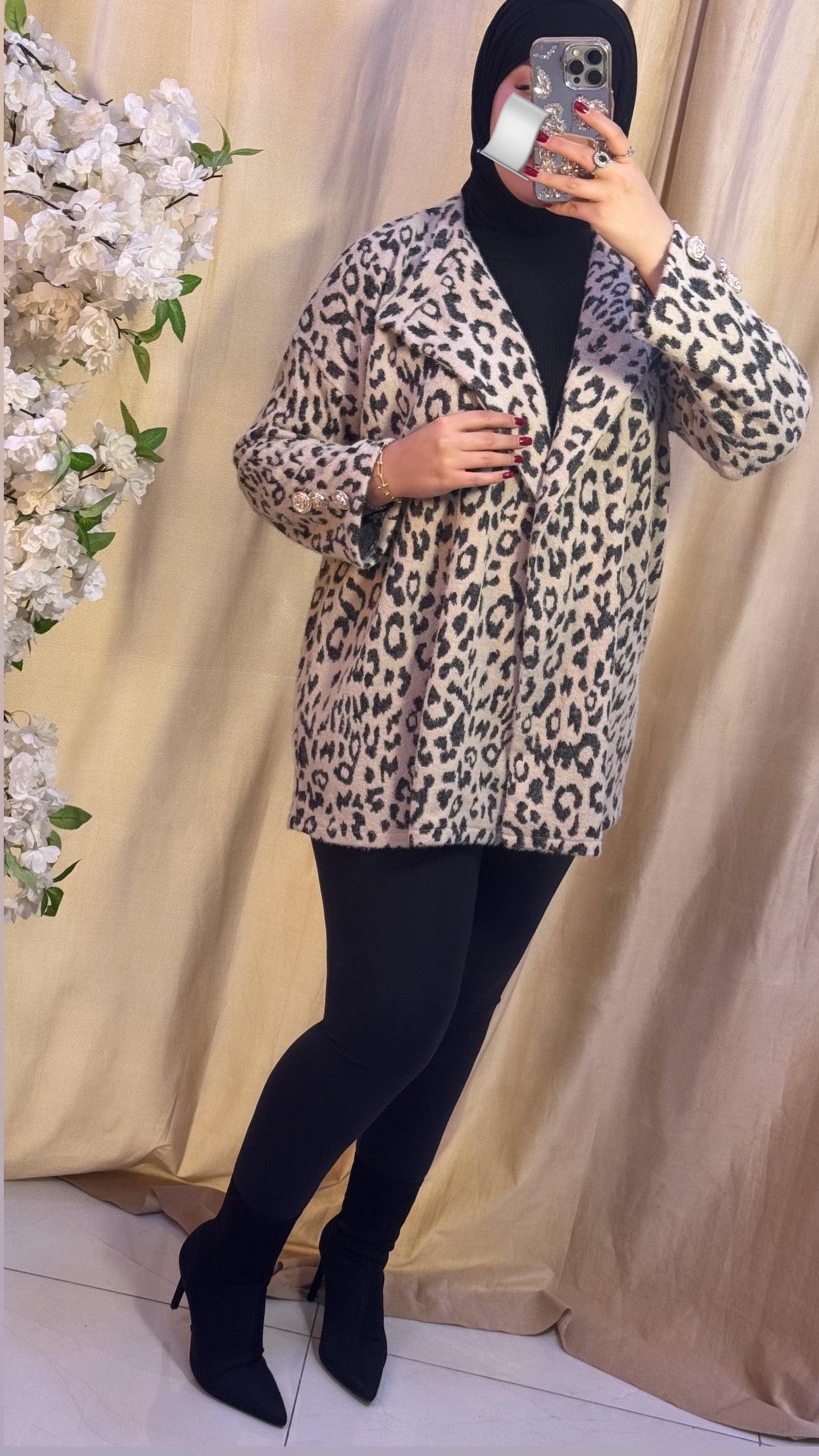 Veste Leopard فاخرة